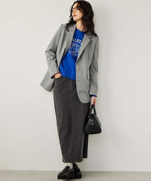 BARNYARDSTORM（バンヤードストーム）の「BARNYARDSTORM / ゴールドボタンジャケット（テーラードジャケット・レディース・ネイビー/グレー・S/M）」の8枚目の写真