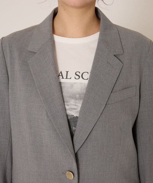 BARNYARDSTORM（バンヤードストーム）の「BARNYARDSTORM / ゴールドボタンジャケット（テーラードジャケット・レディース・ネイビー/グレー・S/M）」の18枚目の写真