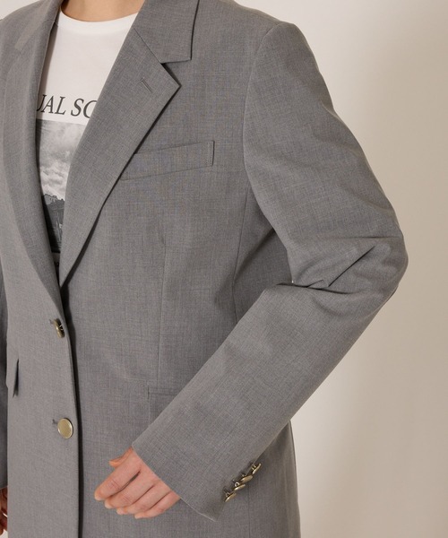 BARNYARDSTORM（バンヤードストーム）の「BARNYARDSTORM / ゴールドボタンジャケット（テーラードジャケット・レディース・ネイビー/グレー・S/M）」の21枚目の写真