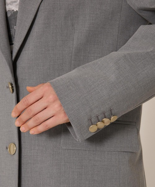 BARNYARDSTORM（バンヤードストーム）の「BARNYARDSTORM / ゴールドボタンジャケット（テーラードジャケット・レディース・ネイビー/グレー・S/M）」の22枚目の写真