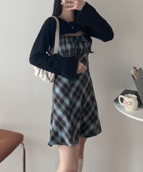 nemne store（ネンネストア）の「《Delfy》チェックワンピース