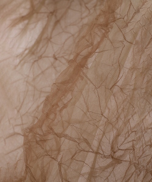 CHIGNON（シニヨン）の「(CHIGNON)チュールワッシャーTシャツ（Tシャツ/カットソー・レディース・ブルー/ブラウン・ONE SIZE）」の10枚目の写真