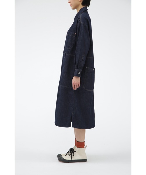 MHL.エムエイチエル⭐︎キャントンデニムライト　ジャンパースカート　ワンピース MHL.（エムエイチエル）の「CANTON LIGHT DENIM（ワンピース