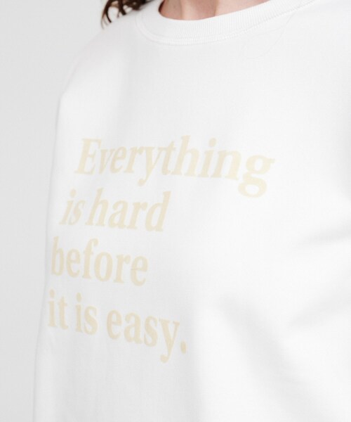 cloenc(クロエンス)の「【マシンウォッシュ】フロッキーロゴスウェット(スウェット・レディース・ピンク/ライトグレー/ホワイト・02)」の9枚目の写真