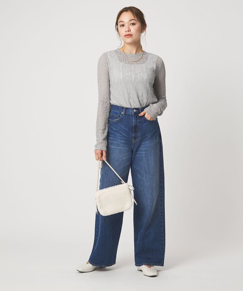 green label relaxing(グリーンレーベルリラクシング)の「【WEB限定】<at ease>レース プルオーバー カットソー(Tシャツ/カットソー・レディース・ホワイト/ブラック/グレー/ナチュラル/その他1/その他2・FREE)」の20枚目の写真