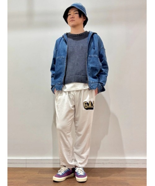 セール】リラックス スーパーソフト フード付きジャケット（デニム