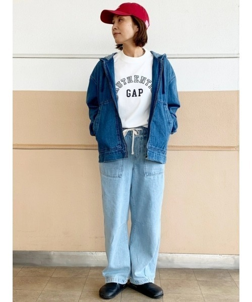 GAP（ギャップ）の「リラックス スーパーソフト フード付きジャケット（デニムジャケット・メンズ・インディゴブルー・XS/S/M/L/XL）」の10枚目の写真