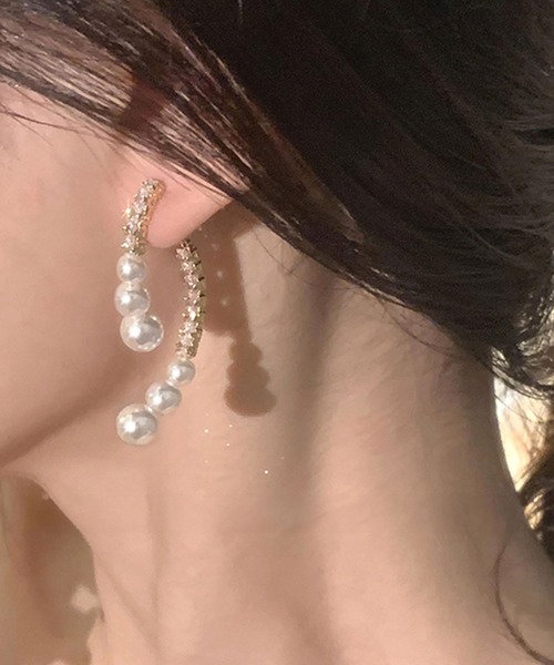 セール】パールデザインピアス（ピアス（両耳用））｜pyornim