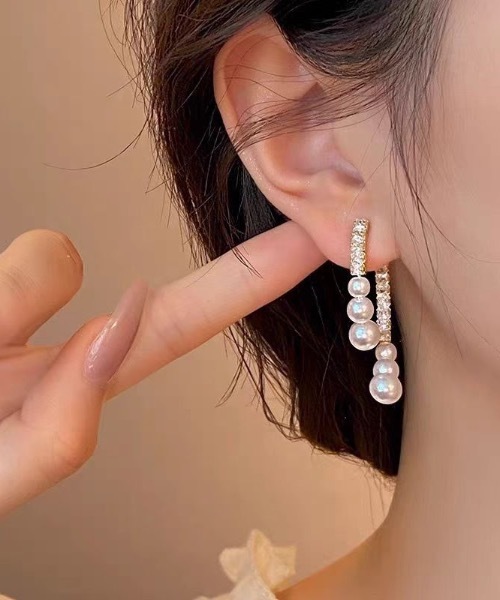 pyornim(ピョルニム)の「パールデザインピアス(ピアス(両耳用)・レディース・ホワイト・F)」の6枚目の写真