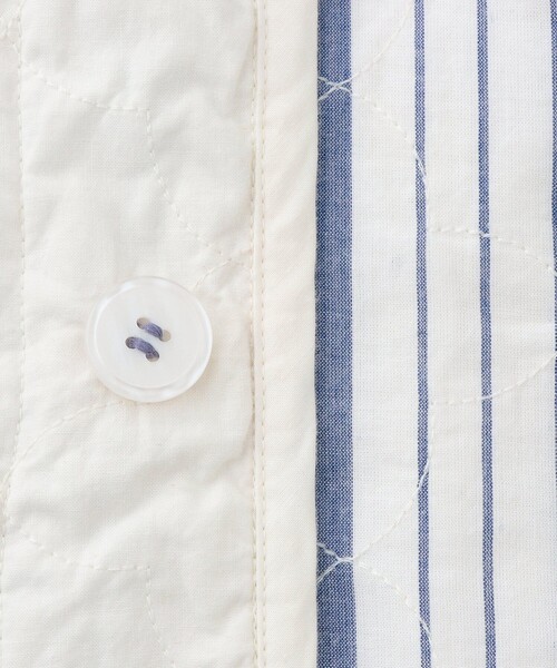 Afternoon Tea(アフタヌーンティー)の「リバーシブルキルティングジャケット(ベスト・レディース・オフホワイト・MEDIUM)」の7枚目の写真