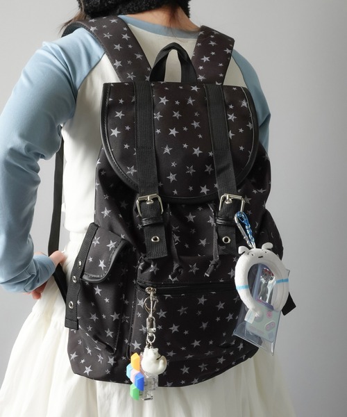 平成女児　バックパック　リボンリュック　平成　平成レトロ　当時物 美品】リボンチェック柄リュックサック バック Y2K 平成レトロ