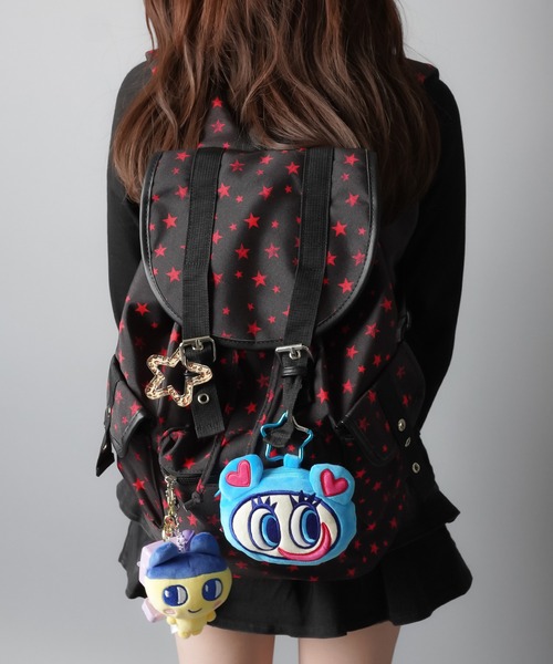 平成女児　バックパック　リボンリュック　平成　平成レトロ　当時物 美品】リボンチェック柄リュックサック バック Y2K 平成レトロ