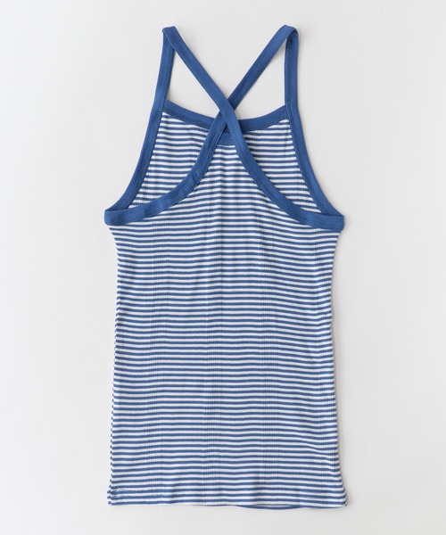 MILLER（ミラー）の「R.P.miller/ミラー Panel ribed camisole キャミソール（キャミソール・レディース・ミント/ホワイト×ブルー/グレー/ブラック/イエロー・FREE）」の11枚目の写真