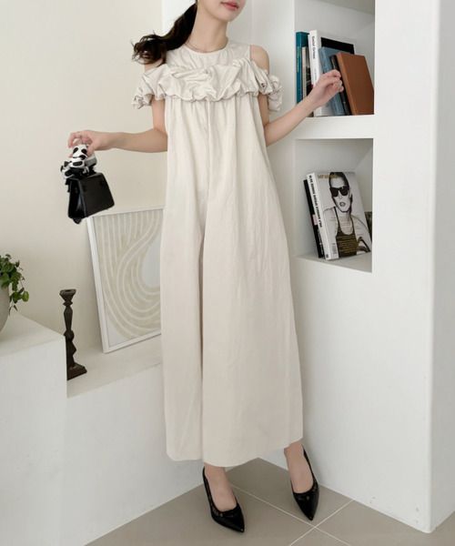 セール】【Eclat one】バルーン オフショルデザイン Aライン