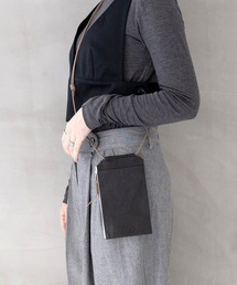 SENTI センティ / Dyneema(R) Leather TRAVEL SHOULDER BAG 超軽量ダイニーマレザートラベルショルダーバッグ / 3032