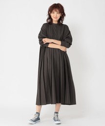 studio CLIP | 切り替えプリーツワンピース(ワンピース)