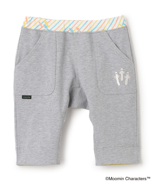 kladskap（クレードスコープ）の「MOOMIN/お尻キャラクター6分丈パンツ（その他パンツ・キッズ・カーキ/トップグレー・90cm/110cm/80ｃｍ/120cm/100cm）」の2枚目の写真