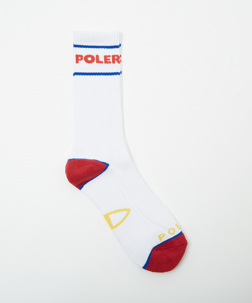 POLeR(ポーラー)の「【POLeR / ポーラー】ロゴ スケートソックス(ソックス/靴下・メンズ・ブラック/ホワイト系その他/ホワイト系その他2/ホワイト系その他3/ブラック系その他/その他1・フリー)」の2枚目の写真