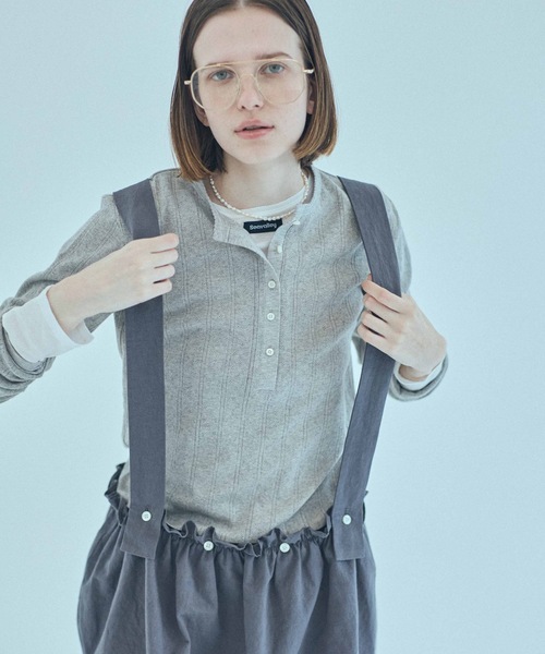 SEA（シー）の「ヘンリーネック L/S TEE（Tシャツ/カットソー）」 - WEAR