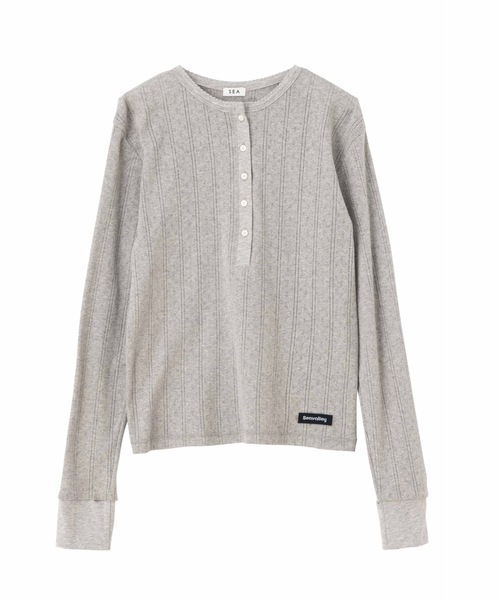 SEA（シー）の「ヘンリーネック L/S TEE（Tシャツ/カットソー）」 - WEAR
