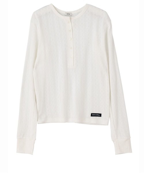 SEA（シー）の「ヘンリーネック L/S TEE（Tシャツ/カットソー）」 - WEAR