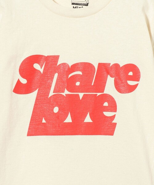 MIXTA（ミクスタ）の「【別注】＜MIXTA＞SHARE LOVE Tシャツ（Tシャツ/カットソー・レディース・ブラック/ナチュラル・S）」の14枚目の写真