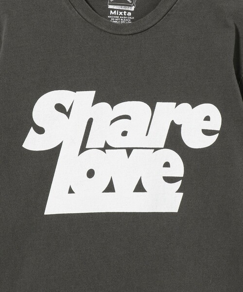 MIXTA（ミクスタ）の「【別注】＜MIXTA＞SHARE LOVE Tシャツ（Tシャツ/カットソー・レディース・ブラック/ナチュラル・S）」の19枚目の写真