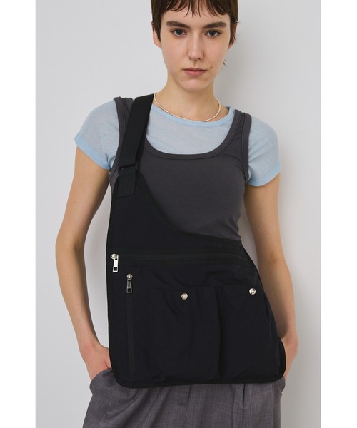 un/neu（アンノイ）の「スリムベストショルダー / フィッシングライクベスト / 撥水機能付き（ボディバッグ/ウエストポーチ・レディース・ブラック/ベージュ・FREE）」の7枚目の写真