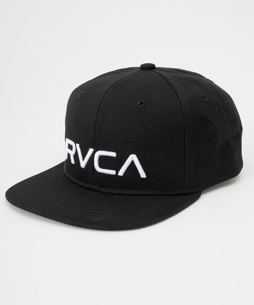 RVCA(ルーカ)の「RVCA メンズ RVCA TWILL SNAPBACKキャップ 【2025年春夏モデル】/ルーカロゴ刺繍スナップバックキャップ(帽子)(キャップ・メンズ・ブラック系その他/ブラック/ブラウン系その他/ナチュラル・FREE)」の2枚目の写真