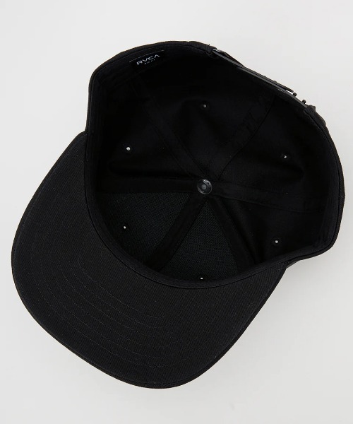 RVCA(ルーカ)の「RVCA メンズ RVCA TWILL SNAPBACKキャップ 【2025年春夏モデル】/ルーカロゴ刺繍スナップバックキャップ(帽子)(キャップ・メンズ・ブラック系その他/ブラック/ブラウン系その他/ナチュラル・FREE)」の11枚目の写真