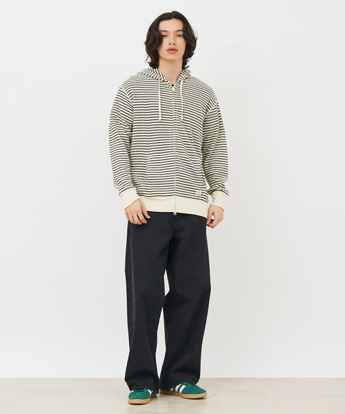 JEMORGAN(ジェーイーモーガン)の「【JEMORGAN LONG JOHNS/ジェーイーモーガンロングジョーンズ】軽量ボーダーワッフルジップパーカー JF604-12Sダブルジップ/ボーダー/パーカー【WEB限定】(パーカー・メンズ・ネイビー/オフホワイト/グレー・L/XL/M)」の22枚目の写真