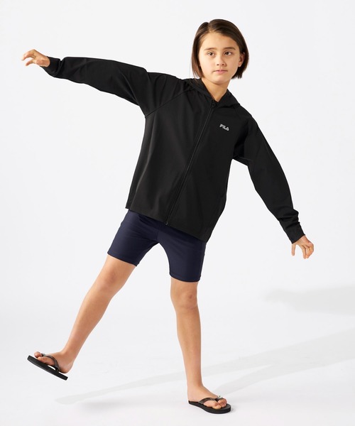 FILA（フィラ）の「撥水ストレッチパーカー（パーカー・キッズ・ブラック/ラベンダー/ネイビー・130/140/150/160/170）」の9枚目の写真