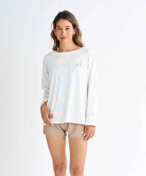 ROXY（ロキシー）の「PICNIC GINGHAM /ロキシー長袖ラッシュガード・サーフTシャツ・ウエストゴムボードショーツ・ブラトップ4点セット(水着)（水着・レディース・グリーン/ターコイズブルー/ブラック・SMALL/MEDIUM/LARGE）」の13枚目の写真