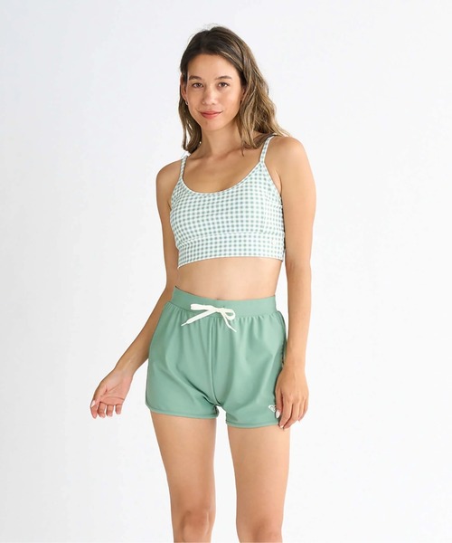 セール】PICNIC GINGHAM /ロキシー長袖ラッシュガード・サーフT