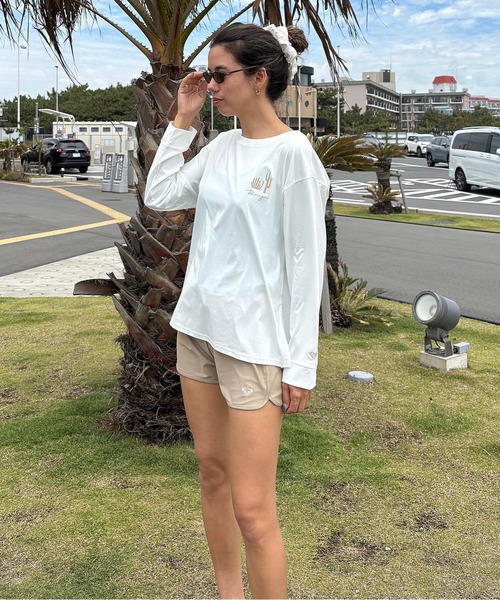 ROXY（ロキシー）の「PICNIC GINGHAM /ロキシー長袖ラッシュガード・サーフTシャツ・ウエストゴムボードショーツ・ブラトップ4点セット(水着)（水着・レディース・グリーン/ターコイズブルー/ブラック・SMALL/MEDIUM/LARGE）」の16枚目の写真