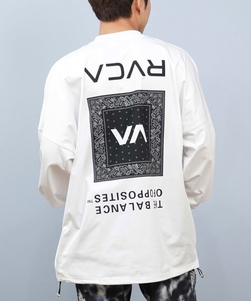 RVCA/ルーカ 長袖ラッシュガード/水陸両用 裾ドローコード