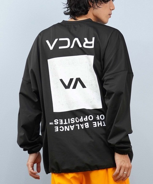 RVCA - RVCA (ルーカ) ハワイ 長袖 ラッシュガード Mサイズ 黒 ブラック 水着 RVCA - RVCA (ルーカ) ハワイ 長袖 ラッシュガード Mサイズ 黒