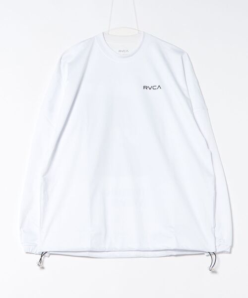 RVCA（ルーカ）の「RVCA/ルーカ 長袖ラッシュガード/水陸両用 裾ドローコード/ドロスト UVケア ロンＴ BF04A-P81（ラッシュガード・メンズ・ブラック/ホワイト・S/L/M）」の17枚目の写真