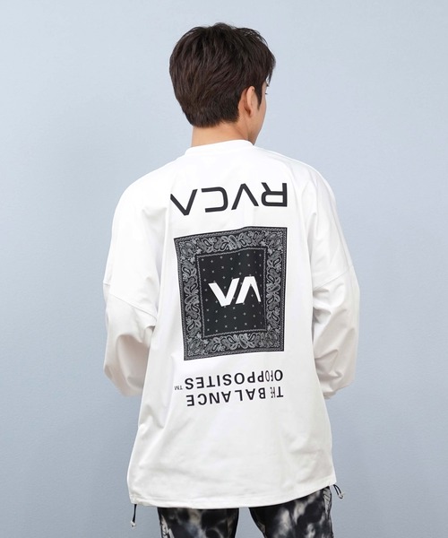 RVCAルーカUS限定ラグランロングスリーブラッシュガード M１点物 RVCAルーカUS限定ラグランロングスリーブラッシュガード M1点物