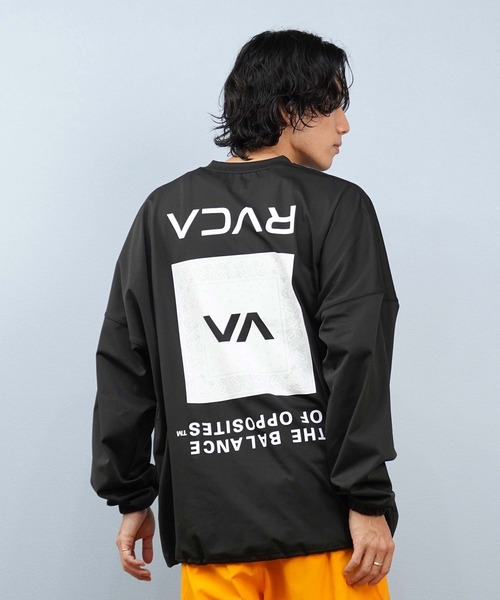 セール】RVCA/ルーカ 長袖ラッシュガード/水陸両用 裾ドローコード
