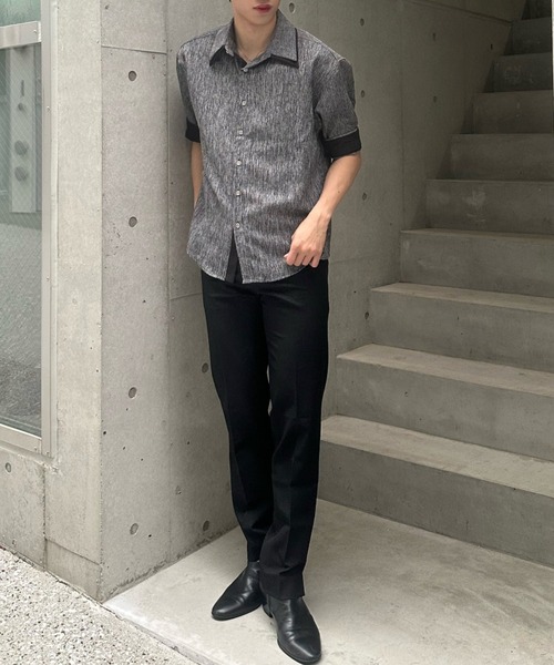 Otte（オッテ）の「ロングレングスフレアスラックス（スラックス・メンズ・ブラック・MEDIUM/SMALL/LARGE/X-LARGE/XX-LARGE）」の4枚目の写真