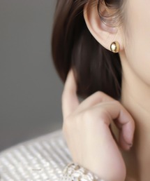 YU-KA:シンプルラウンドイヤリング simple round earring