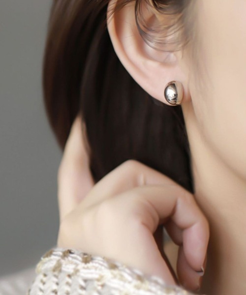 yu-ka（ユーカ）の「YU-KA:シンプルラウンドイヤリング simple round earring（イヤリング・レディース・ゴールド/シルバー・FREE）」の6枚目の写真