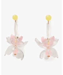 ラッキー チャーム パヴェ バタフライ ピアス（ピアス（両耳用