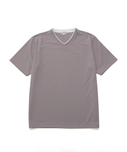 Arnold Palmer(アーノルドパーマー)の「リネンタッチ Vネック Tシャツ(Tシャツ/カットソー・メンズ・ホワイト/グレイッシュベージュ/ブラック・L/M/LL)」の11枚目の写真