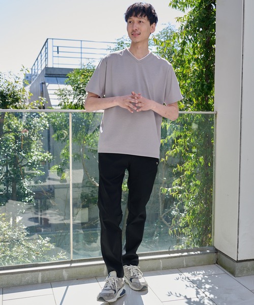 Arnold Palmer(アーノルドパーマー)の「リネンタッチ Vネック Tシャツ(Tシャツ/カットソー・メンズ・ホワイト/グレイッシュベージュ/ブラック・L/M/LL)」の15枚目の写真