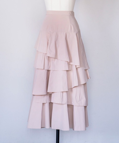 NOELA（ノエラ）の「ティアードフリルスカート（スカート・レディース・カーキ/オフホワイト/ベージュ・S/M）」の22枚目の写真