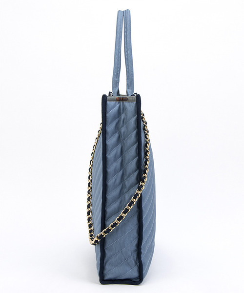 LG CHAIN QUILT TOTE ギャラクティックスカイデニム（トート