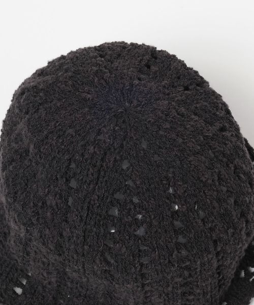 JEANASIS（ジーナシス）の「ガラアソートクロシェHAT/452725（ハット・レディース・グリーン系その他/ホワイト系その他/ブラック系その他・FREE）」の5枚目の写真