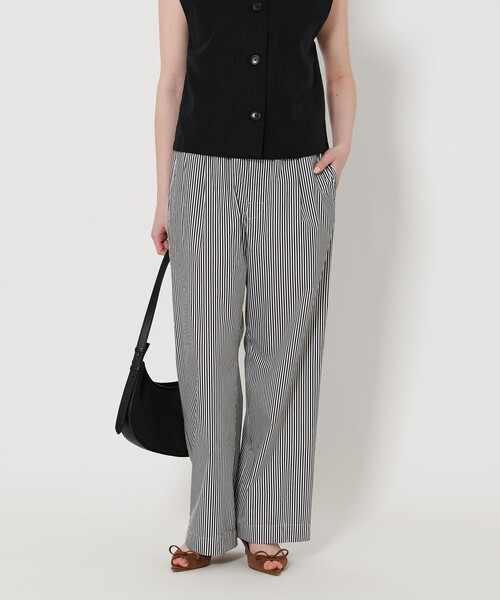 UNITED ARROWS TOKYO ドビースリム ストライプ パンツ ストライプ タック イージーパンツ（その他パンツ）｜UNITED